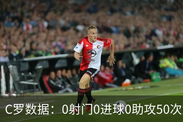 C罗数据：0射门0进球0助攻50次触球 赛后获中等分